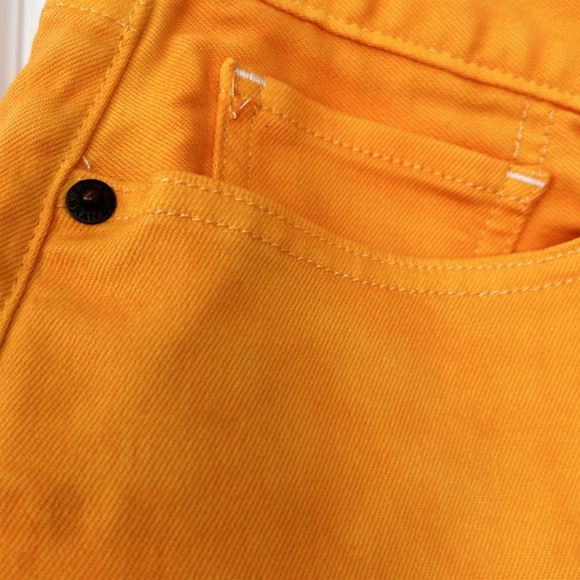 Lucky Brand Abbey Short w Frayed Roll-Up Hems Orange - Picture 5 of 13